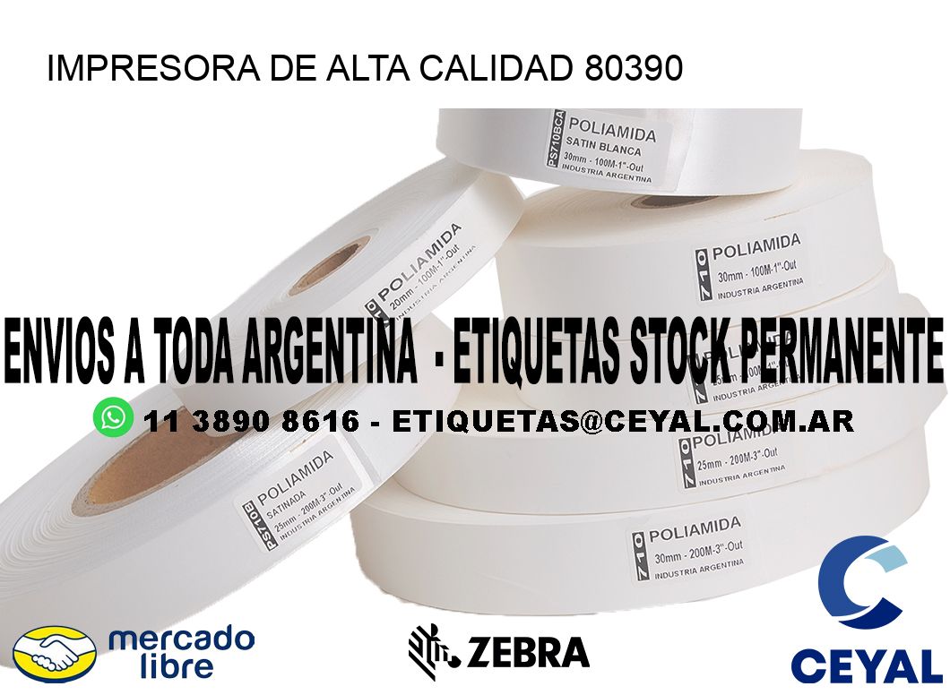 IMPRESORA DE ALTA CALIDAD 80390