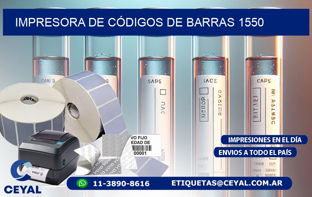 IMPRESORA DE CÓDIGOS DE BARRAS 1550
