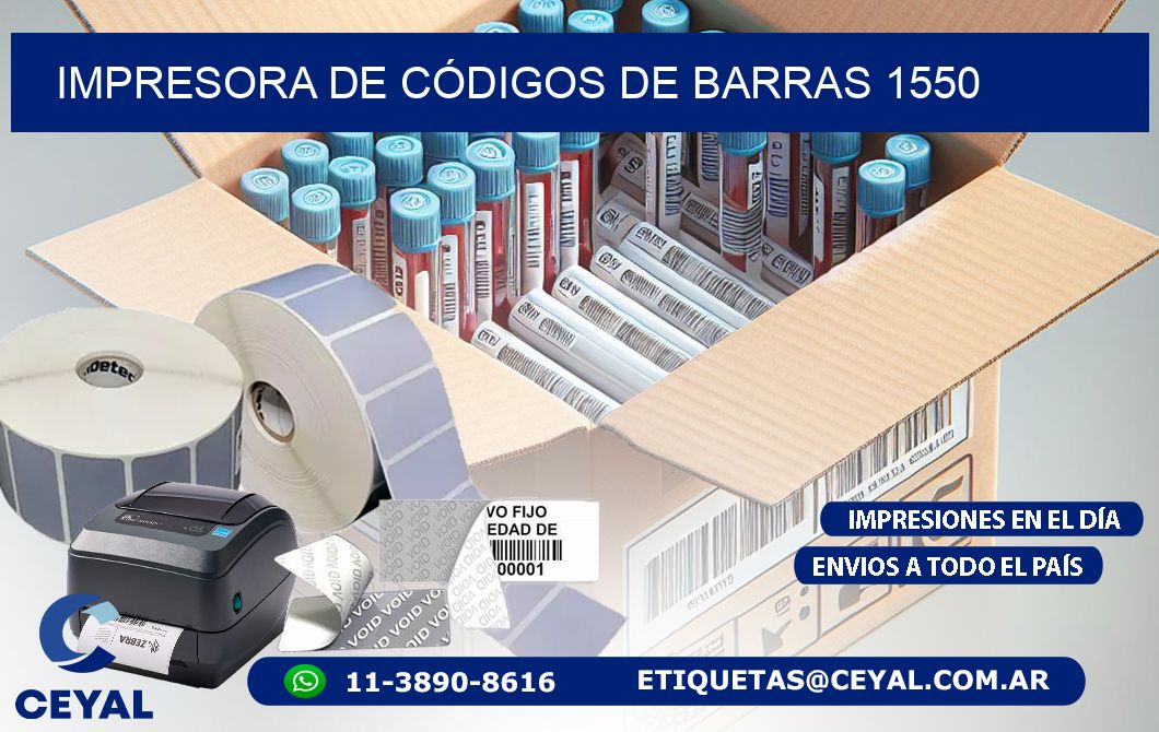 IMPRESORA DE CÓDIGOS DE BARRAS 1550