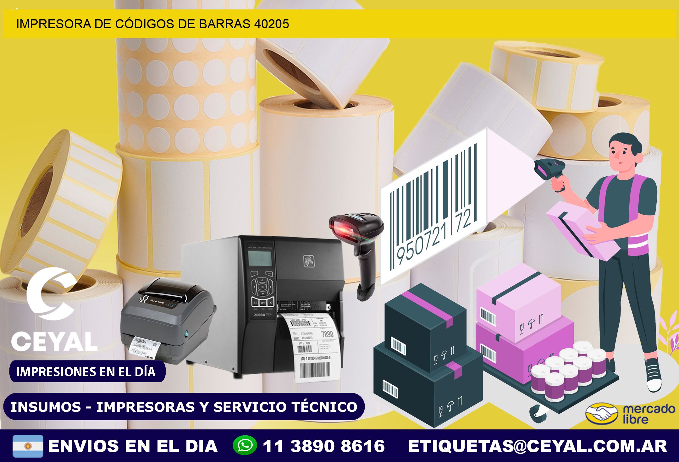 IMPRESORA DE CÓDIGOS DE BARRAS 40205