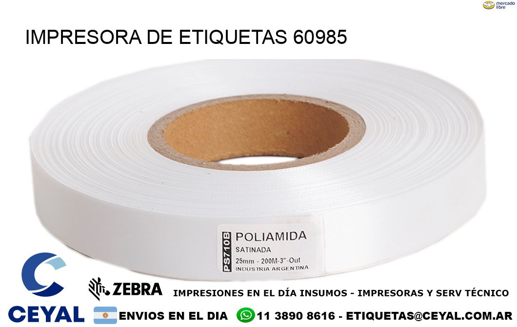 IMPRESORA DE ETIQUETAS 60985