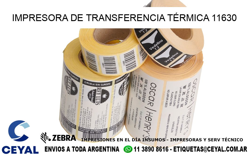 IMPRESORA DE TRANSFERENCIA TÉRMICA 11630