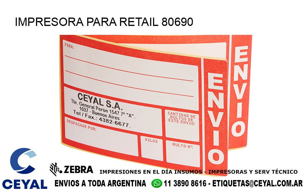 IMPRESORA PARA RETAIL 80690