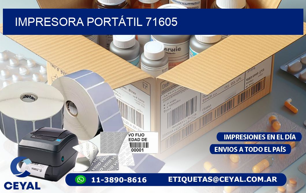 IMPRESORA PORTÁTIL 71605