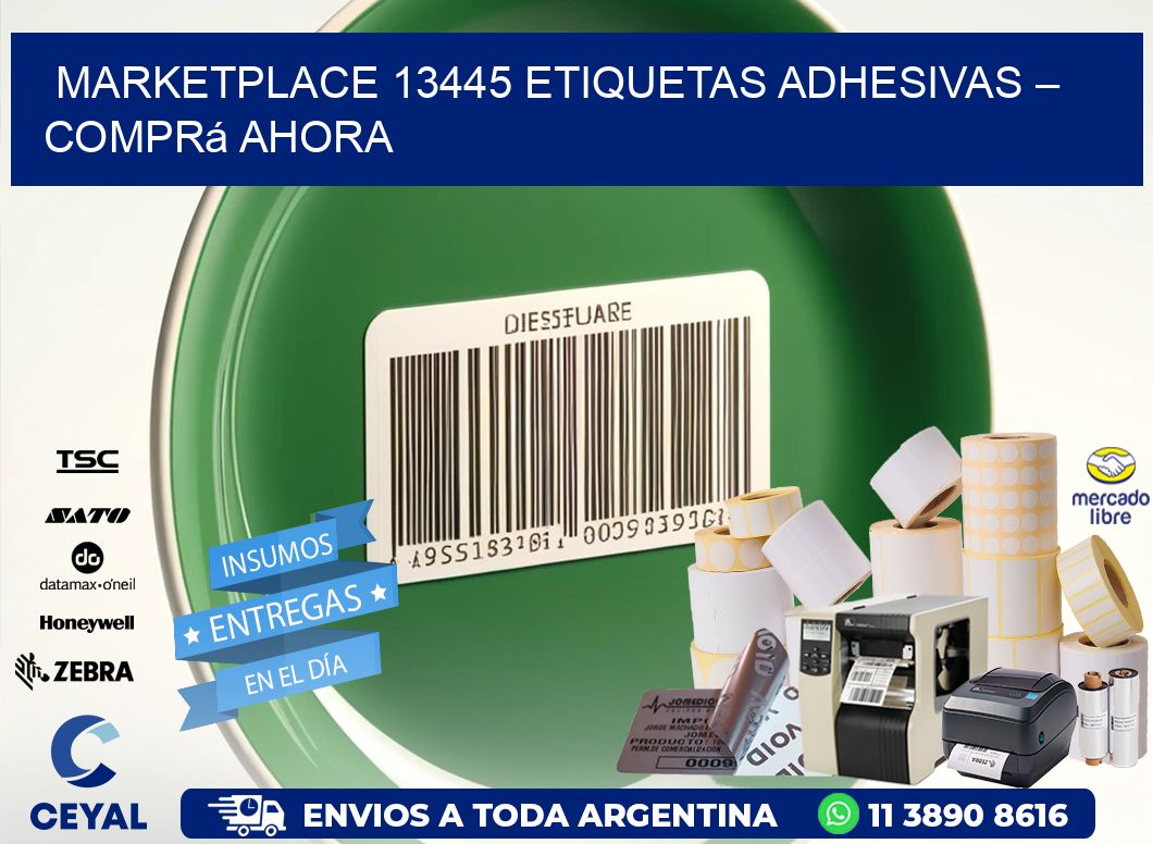 Marketplace 13445 Etiquetas Adhesivas – Comprá Ahora