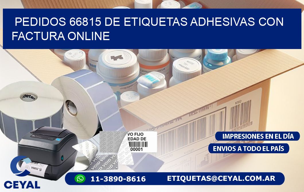 Pedidos 66815 de Etiquetas Adhesivas con Factura Online