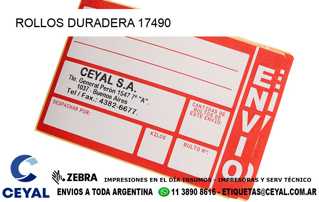 ROLLOS DURADERA 17490