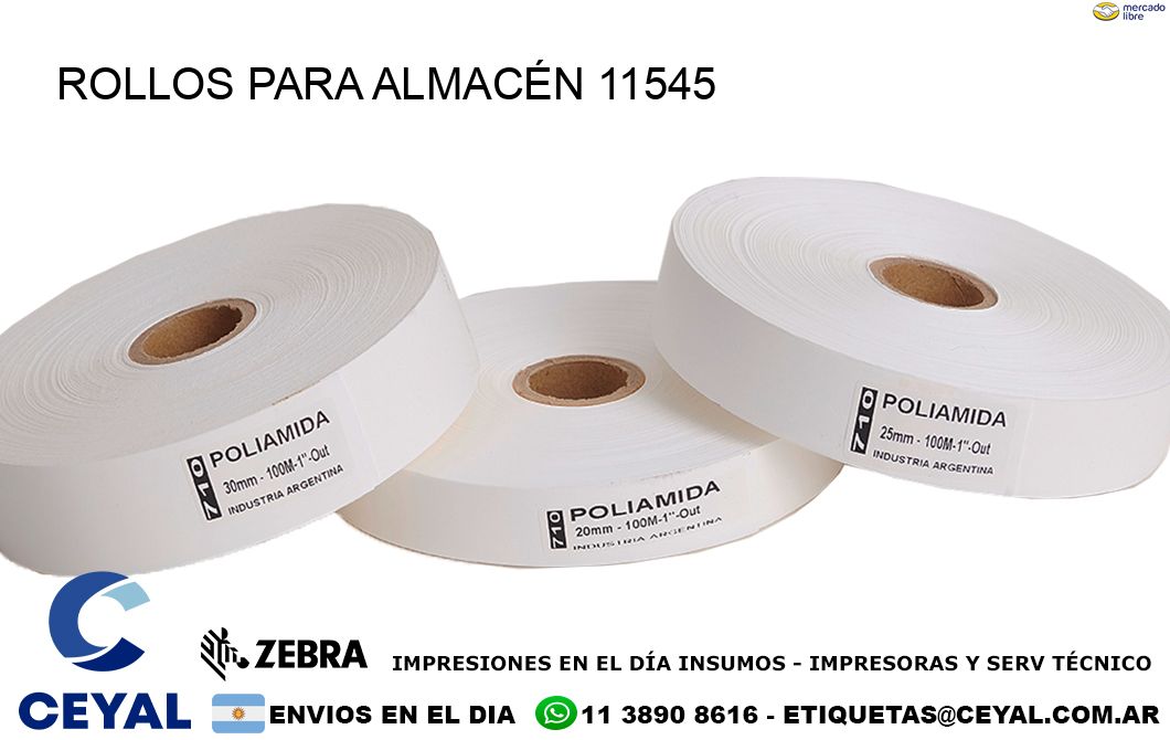 ROLLOS PARA ALMACÉN 11545