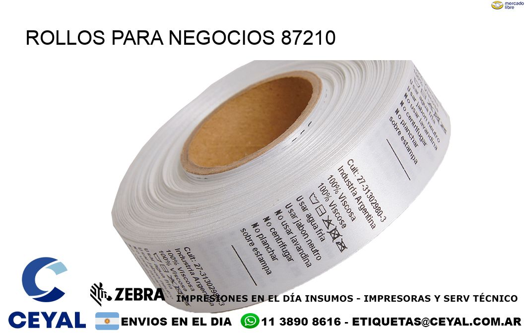 ROLLOS PARA NEGOCIOS 87210