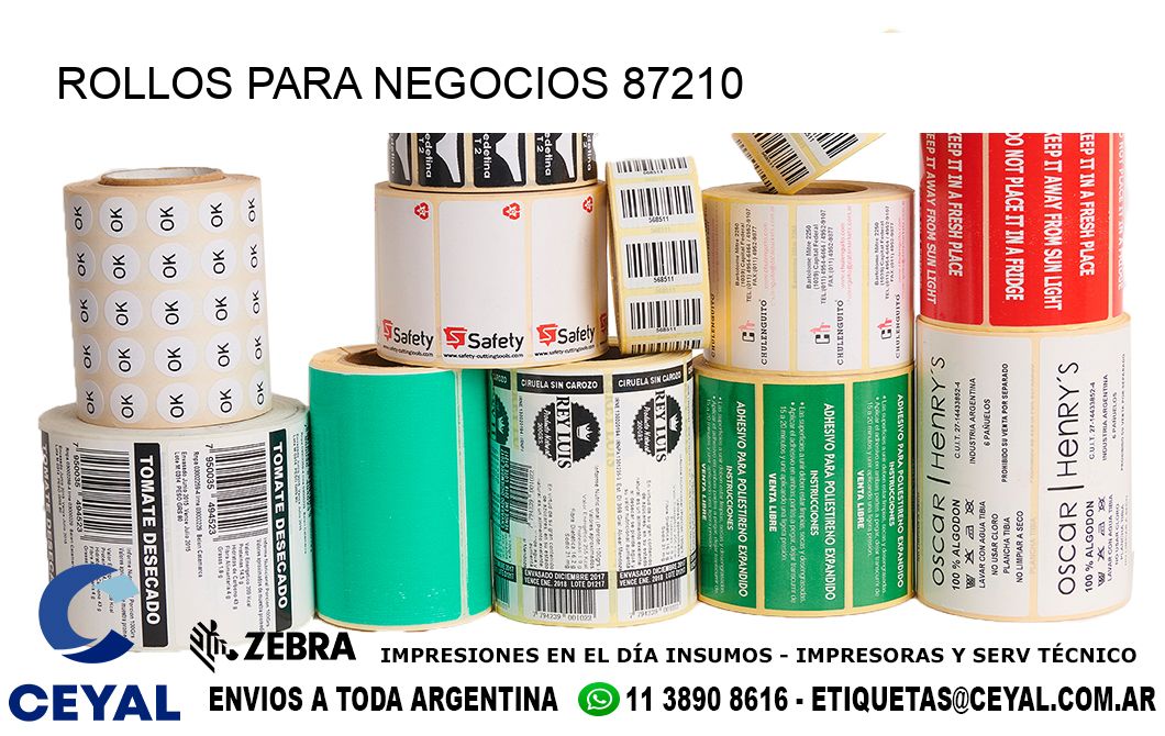 ROLLOS PARA NEGOCIOS 87210