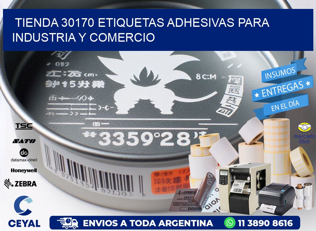 Tienda 30170 Etiquetas Adhesivas para Industria y Comercio