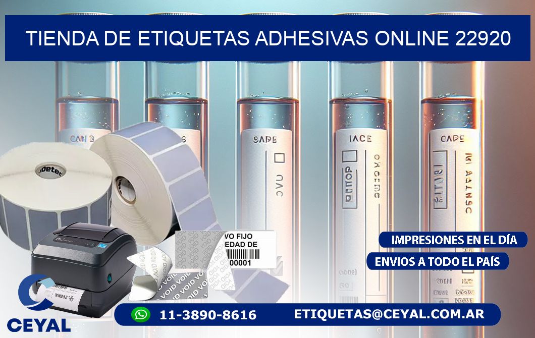 Tienda de Etiquetas Adhesivas Online 22920