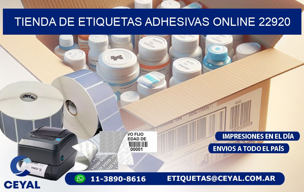 Tienda de Etiquetas Adhesivas Online 22920