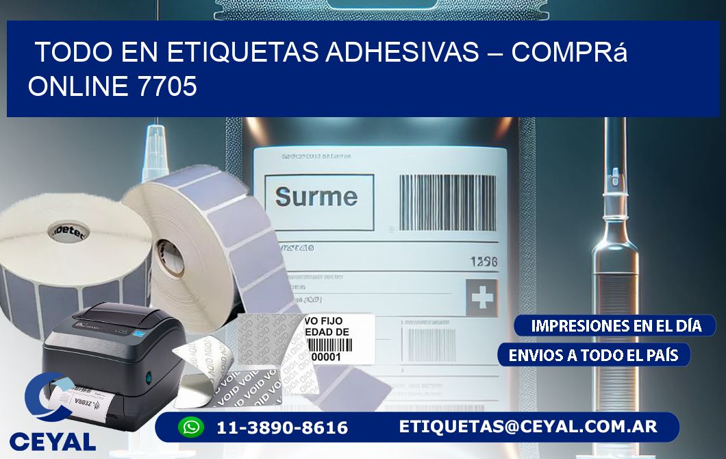Todo en Etiquetas Adhesivas – Comprá Online 7705