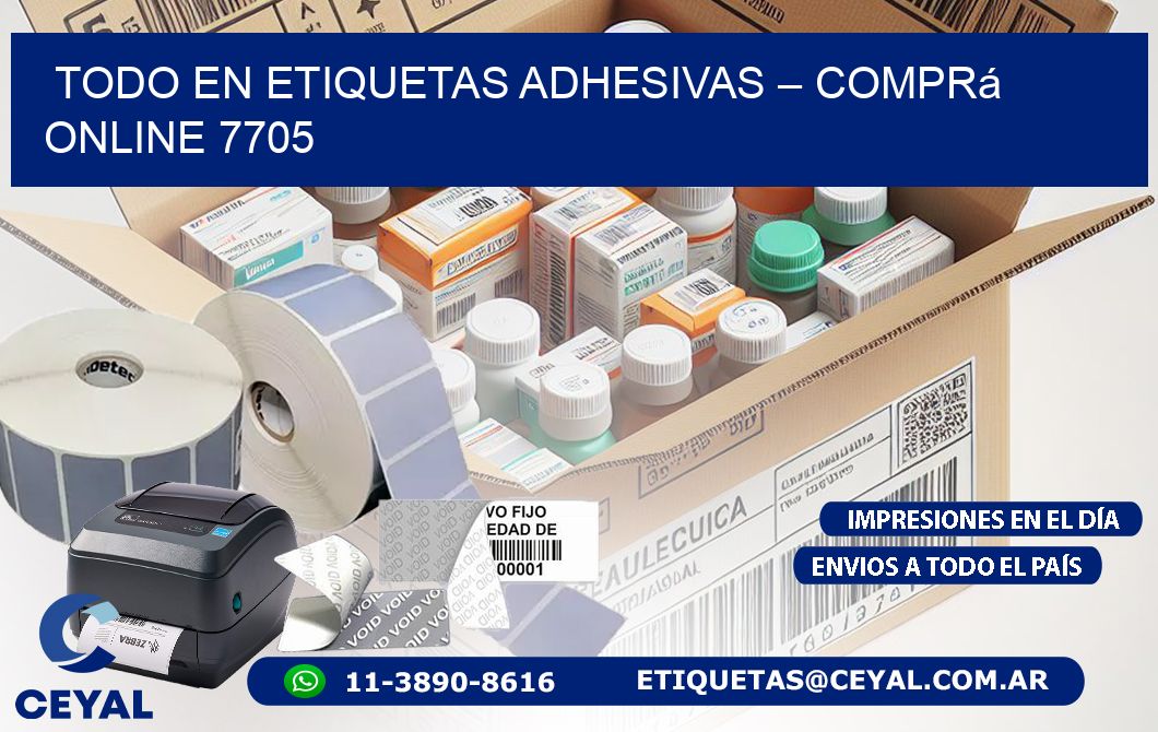 Todo en Etiquetas Adhesivas – Comprá Online 7705