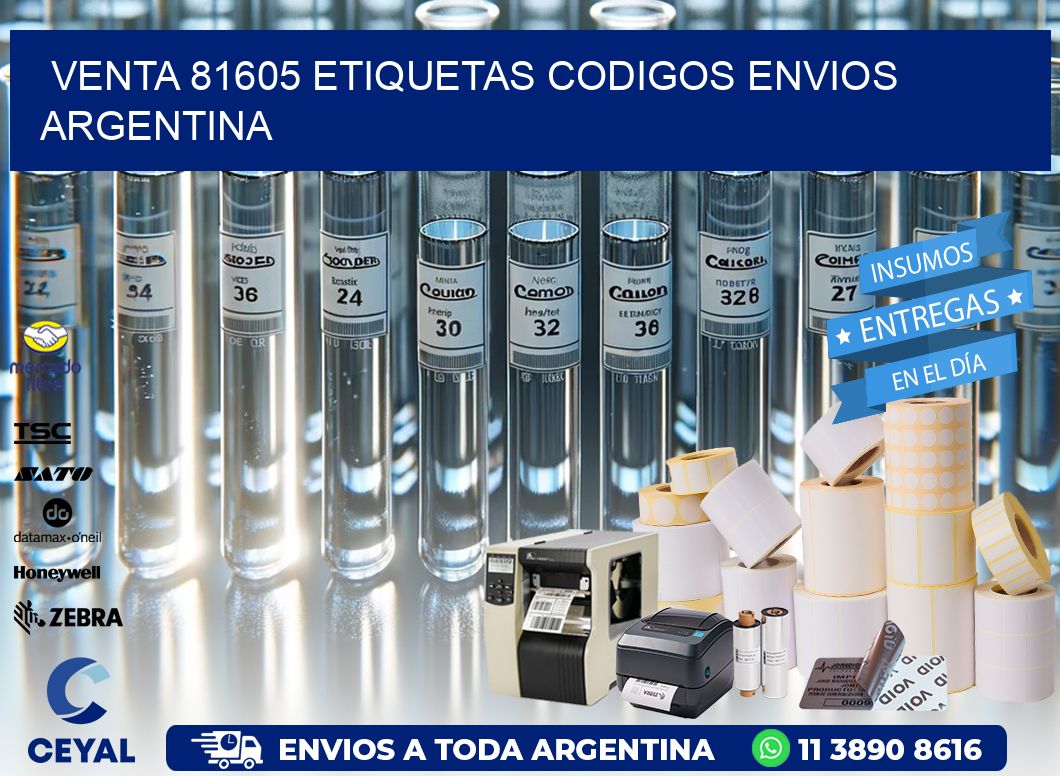 VENTA 81605 ETIQUETAS CODIGOS ENVIOS ARGENTINA