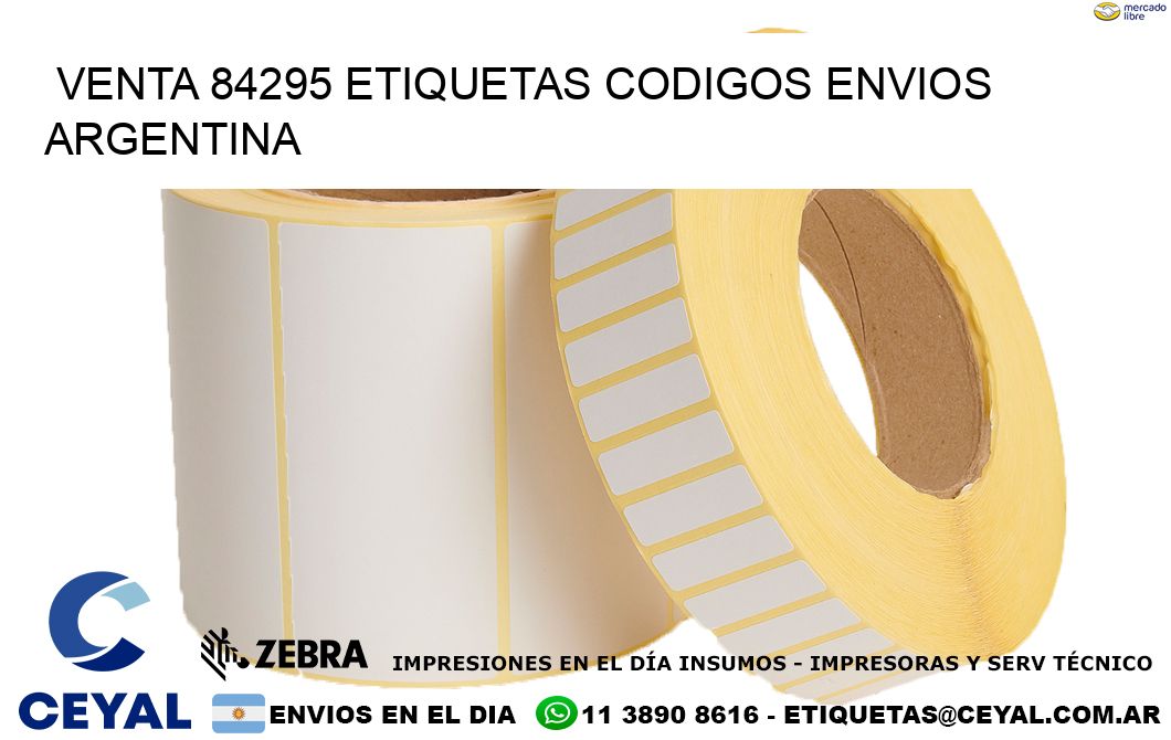 VENTA 84295 ETIQUETAS CODIGOS ENVIOS ARGENTINA