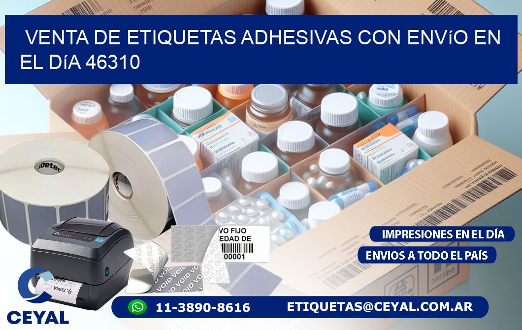 Venta de Etiquetas Adhesivas con Envío en el Día 46310