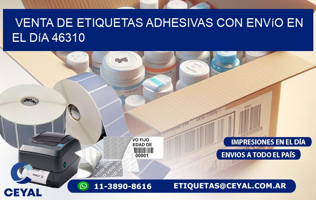 Venta de Etiquetas Adhesivas con Envío en el Día 46310