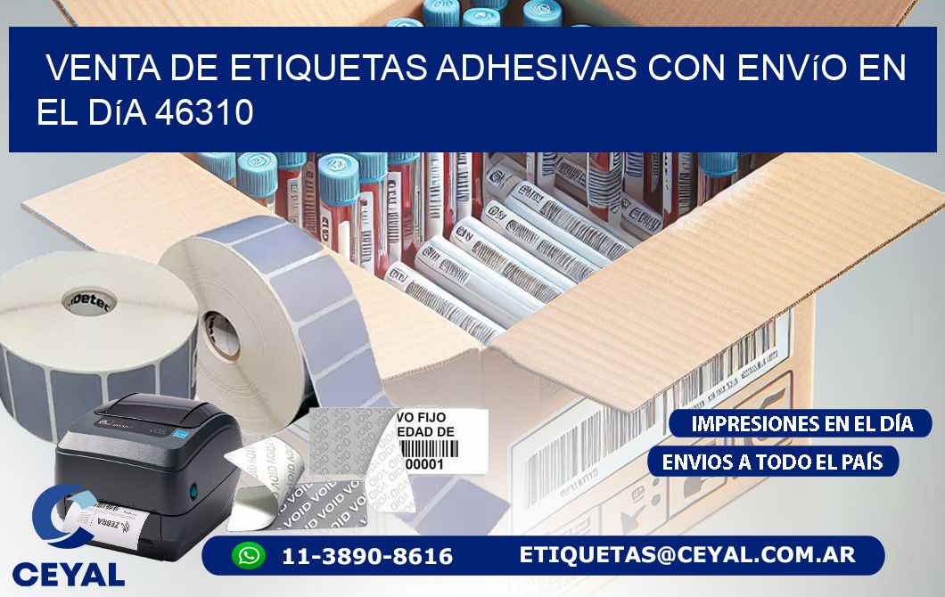 Venta de Etiquetas Adhesivas con Envío en el Día 46310