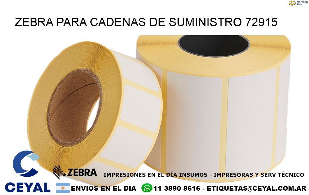 ZEBRA PARA CADENAS DE SUMINISTRO 72915