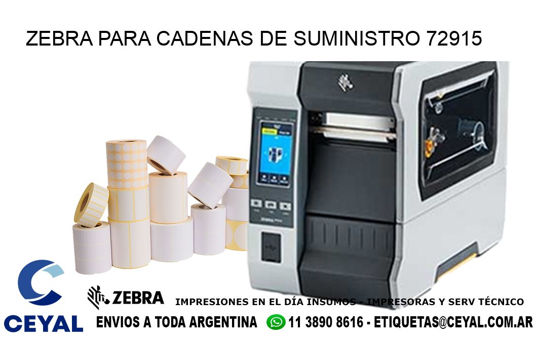 ZEBRA PARA CADENAS DE SUMINISTRO 72915