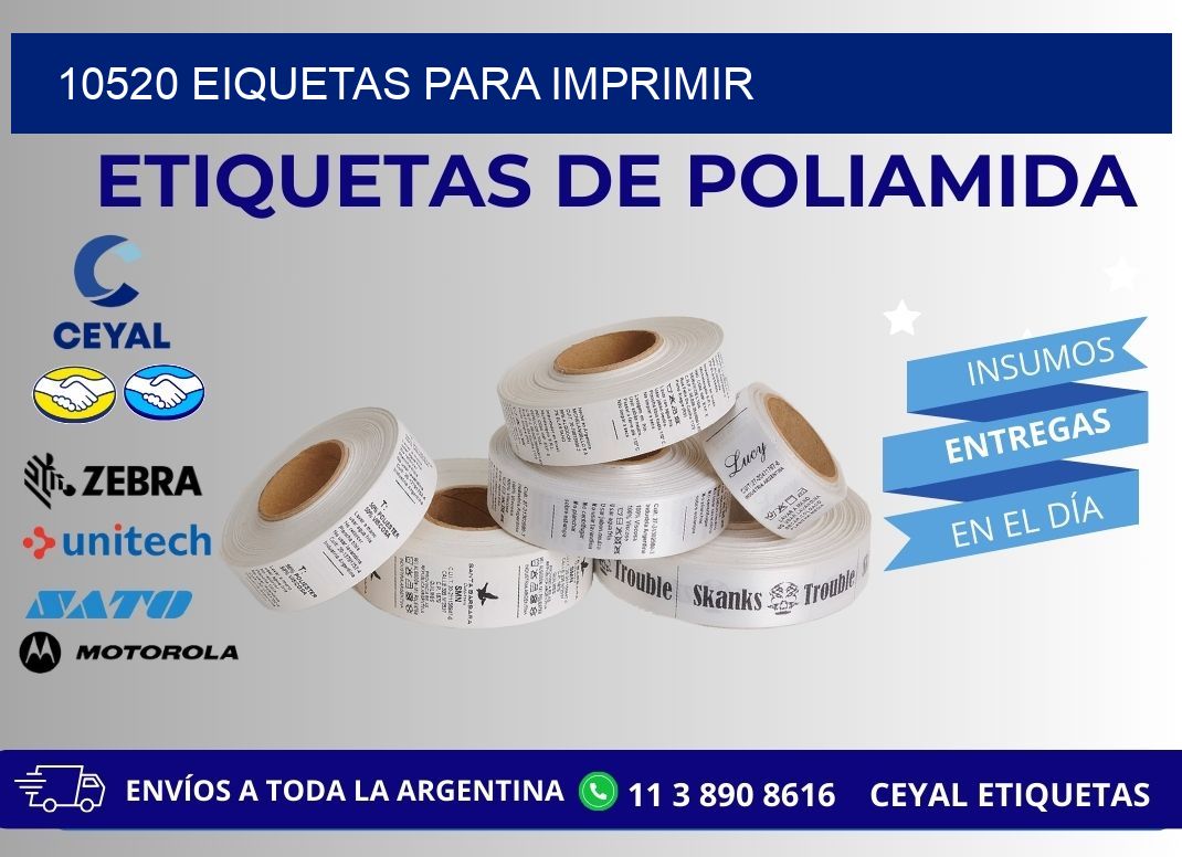 10520 EIQUETAS PARA IMPRIMIR