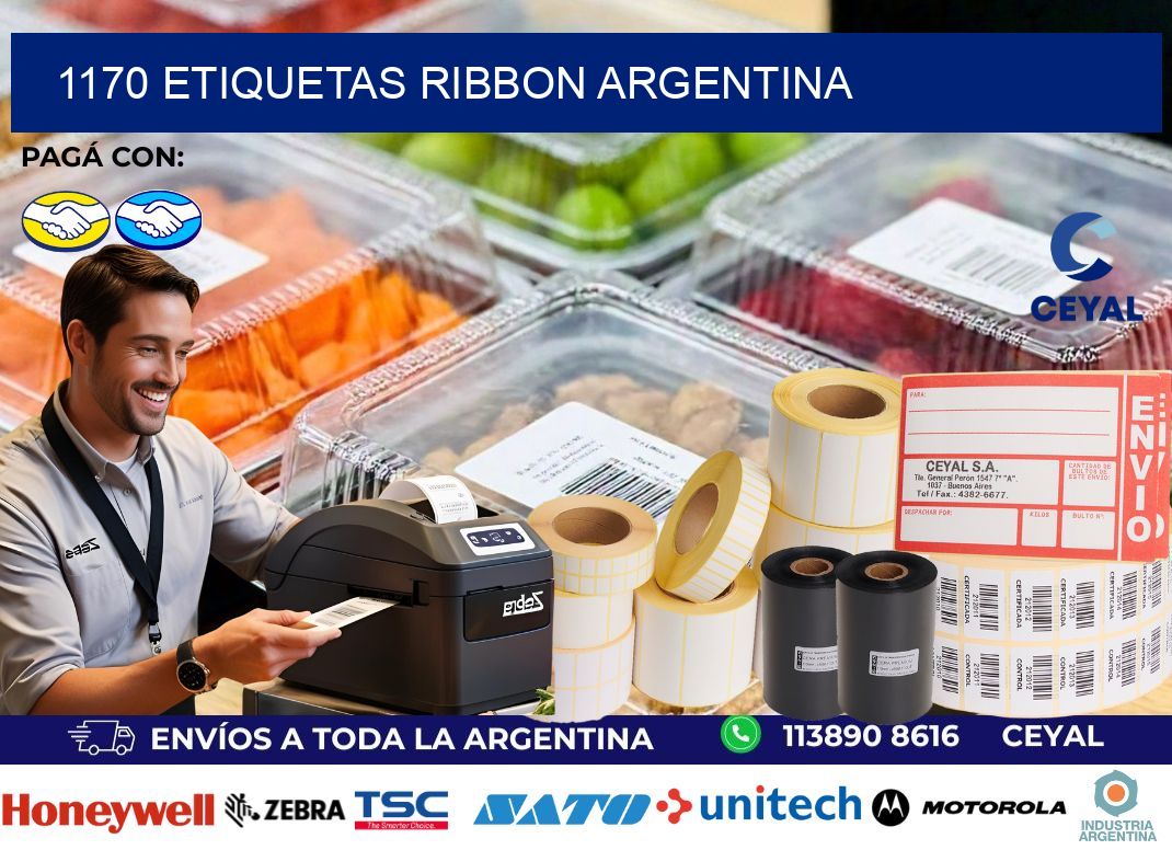 1170 etiquetas ribbon argentina
