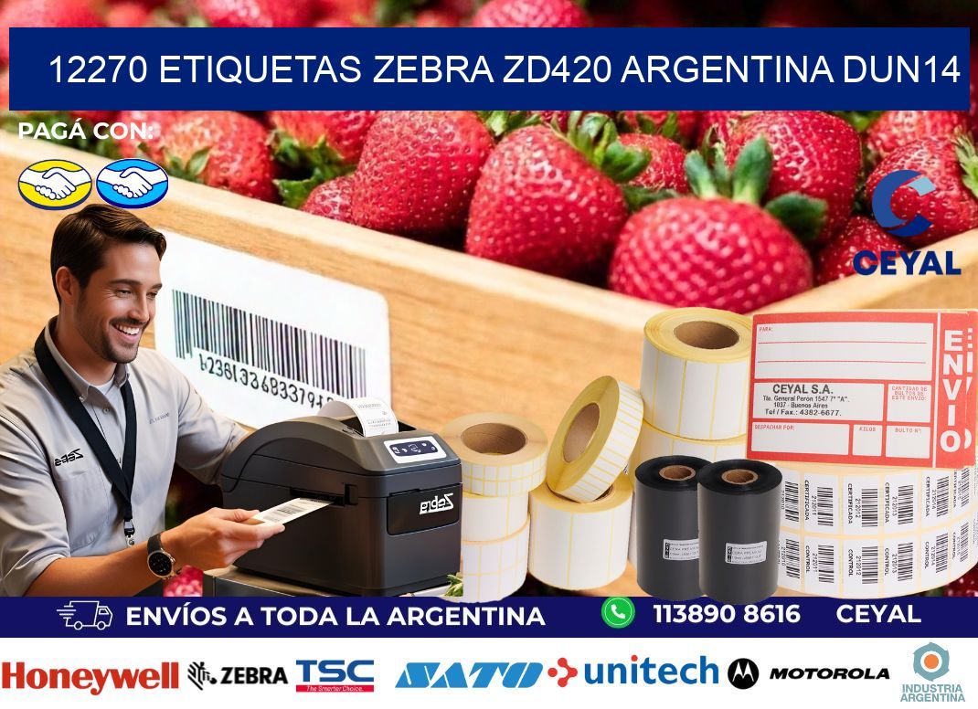 12270 etiquetas zebra zd420 argentina DUN14