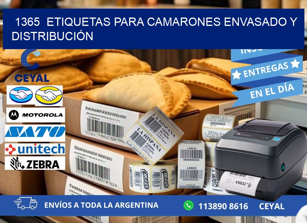 1365  ETIQUETAS PARA CAMARONES ENVASADO Y DISTRIBUCIÓN