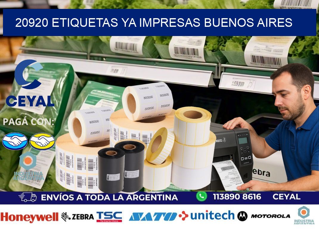 20920 ETIQUETAS YA IMPRESAS BUENOS AIRES