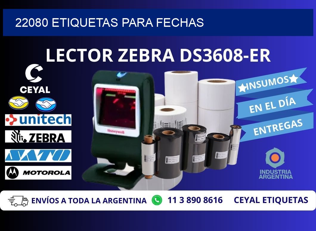 22080 ETIQUETAS PARA FECHAS