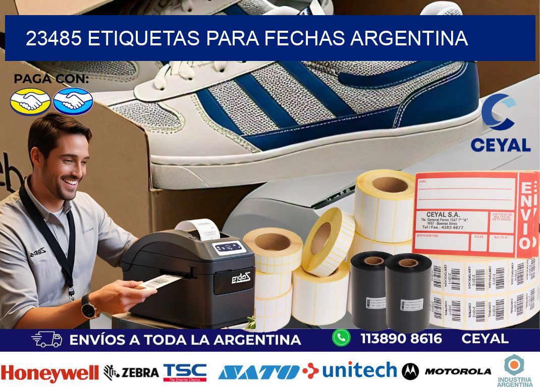 23485 ETIQUETAS PARA FECHAS ARGENTINA