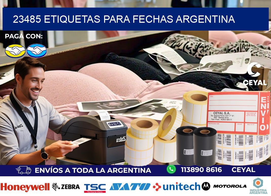 23485 ETIQUETAS PARA FECHAS ARGENTINA