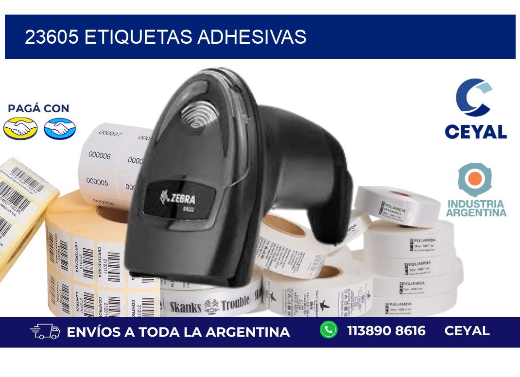 23605 ETIQUETAS ADHESIVAS