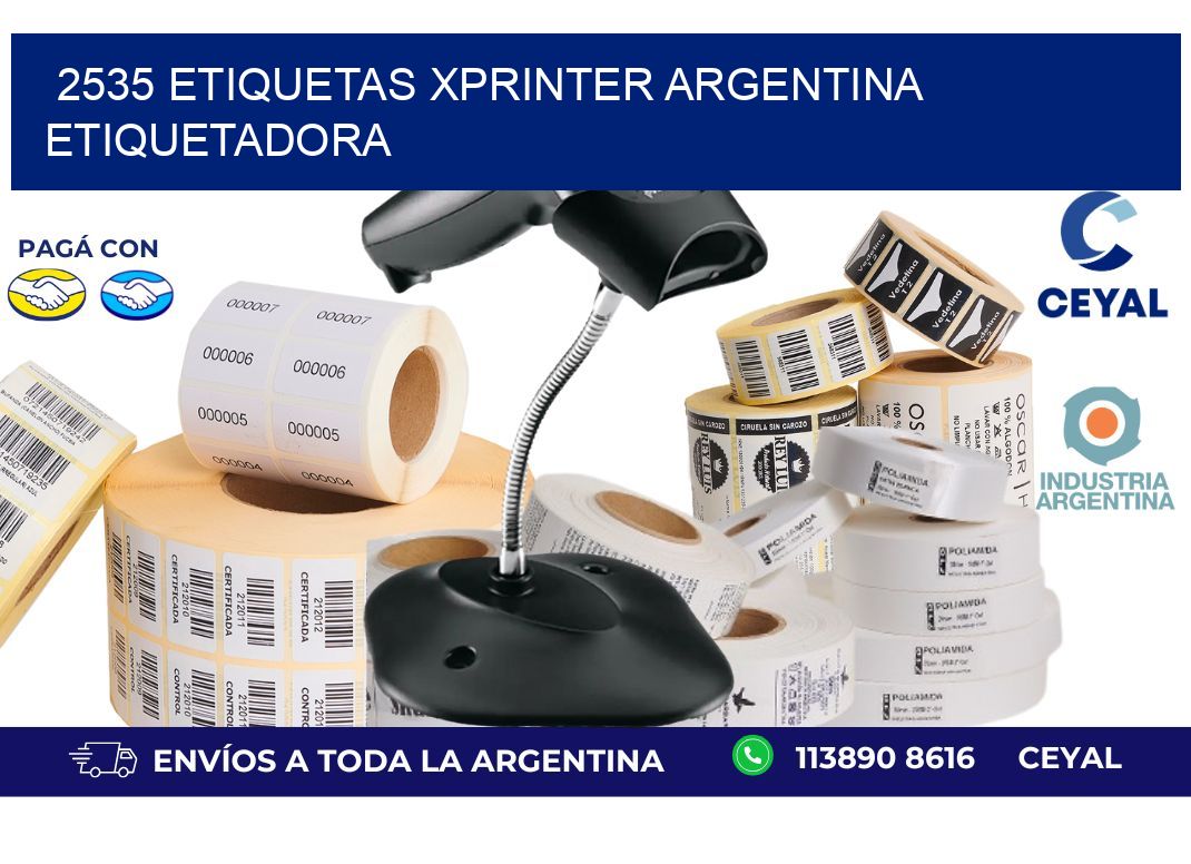 2535 etiquetas xprinter argentina ETIQUETADORA