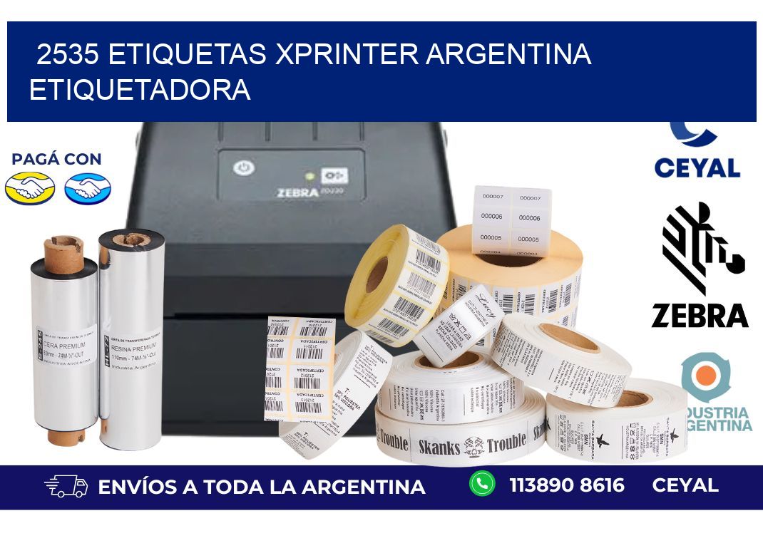 2535 etiquetas xprinter argentina ETIQUETADORA