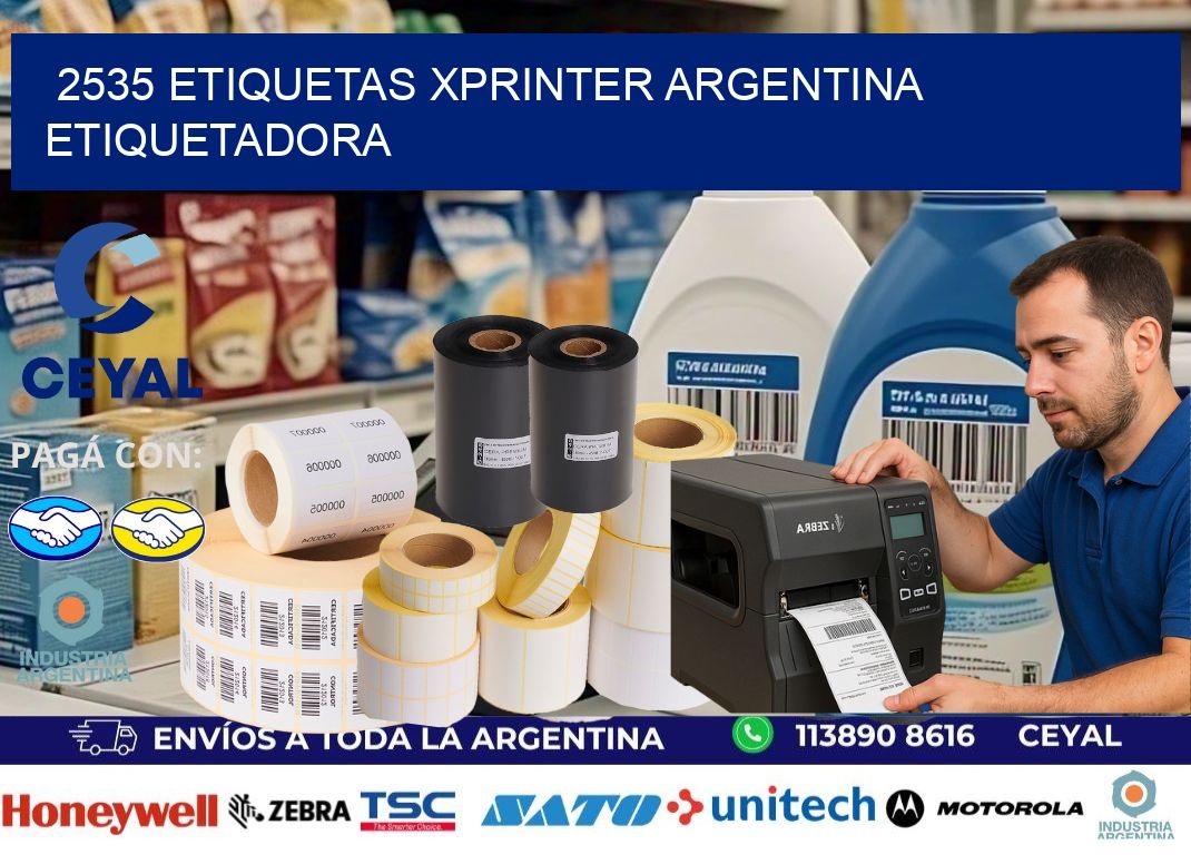 2535 etiquetas xprinter argentina ETIQUETADORA