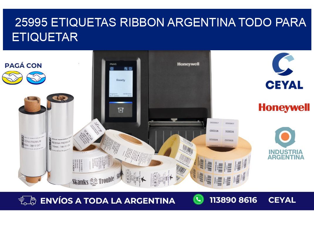 25995 etiquetas ribbon argentina TODO PARA ETIQUETAR