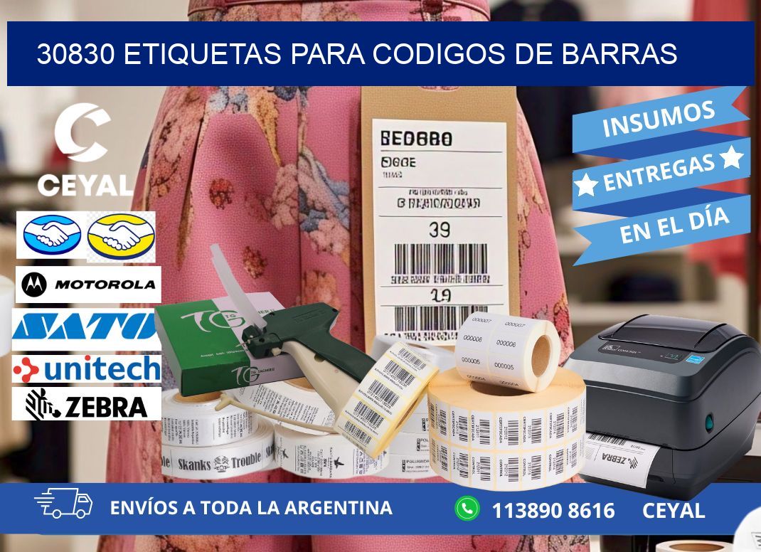 30830 ETIQUETAS PARA CODIGOS DE BARRAS