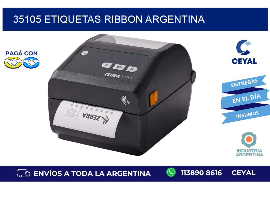 35105 etiquetas ribbon argentina