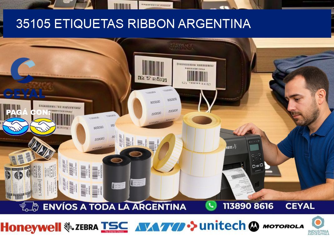 35105 etiquetas ribbon argentina