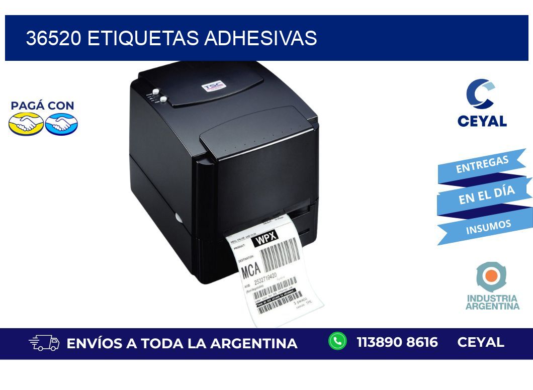 36520 ETIQUETAS ADHESIVAS