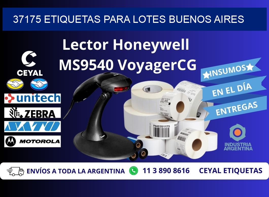 37175 ETIQUETAS PARA LOTES BUENOS AIRES