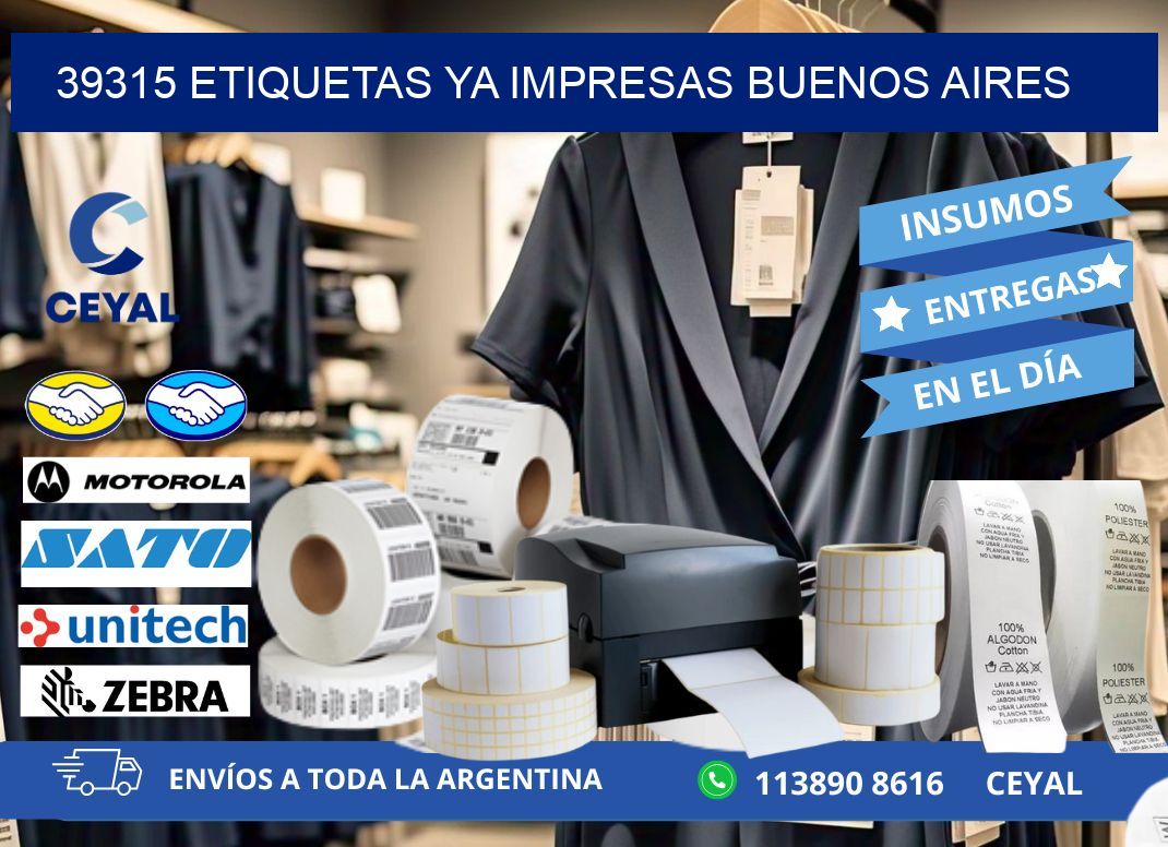 39315 ETIQUETAS YA IMPRESAS BUENOS AIRES