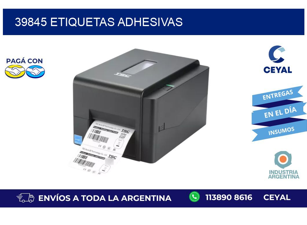 39845 ETIQUETAS ADHESIVAS