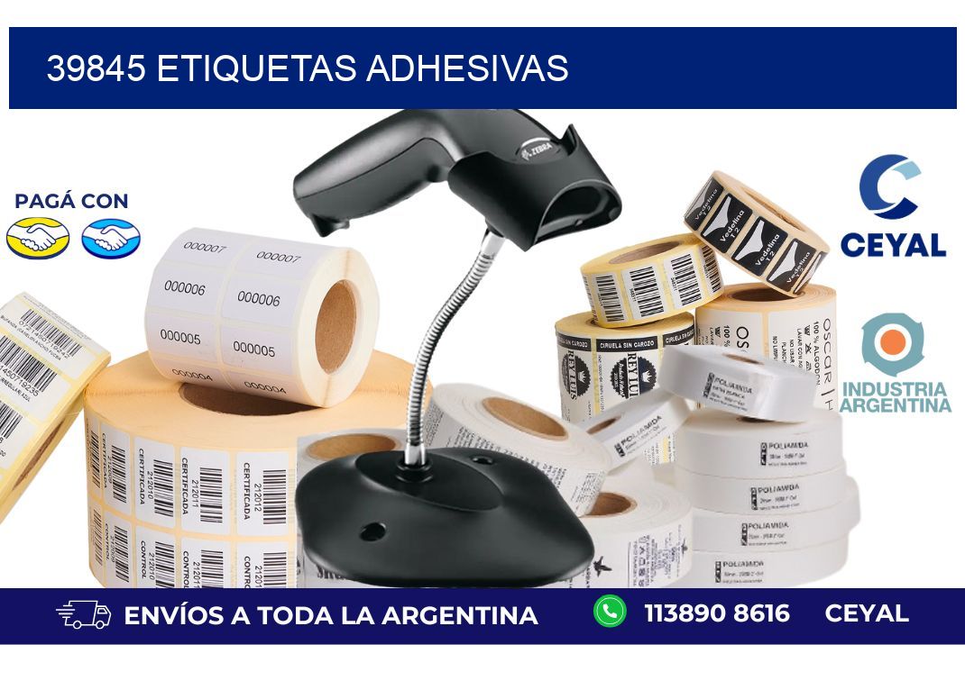 39845 ETIQUETAS ADHESIVAS