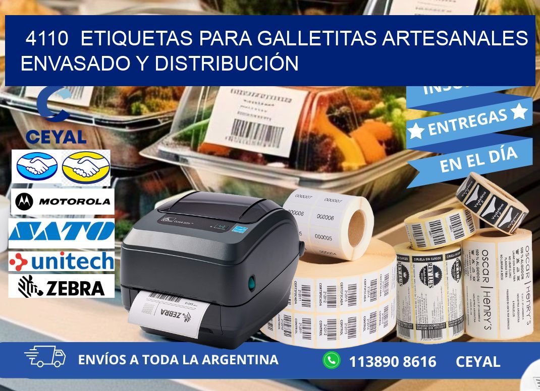 4110  ETIQUETAS PARA GALLETITAS ARTESANALES ENVASADO Y DISTRIBUCIÓN