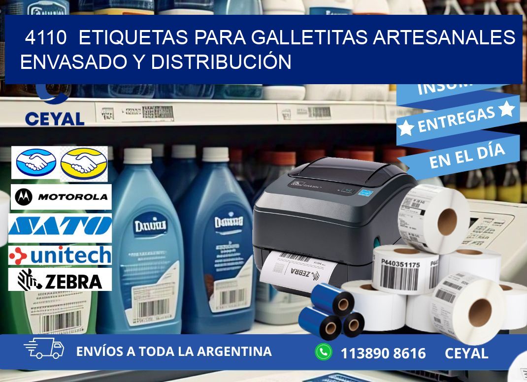 4110  ETIQUETAS PARA GALLETITAS ARTESANALES ENVASADO Y DISTRIBUCIÓN