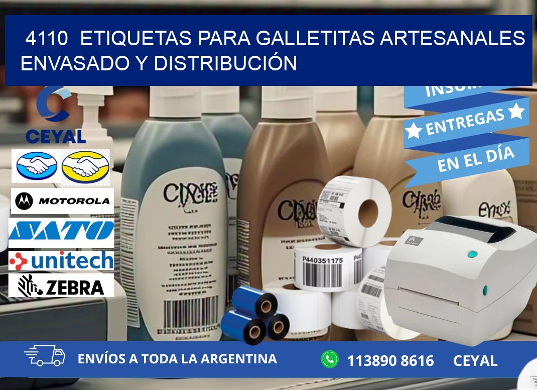 4110  ETIQUETAS PARA GALLETITAS ARTESANALES ENVASADO Y DISTRIBUCIÓN